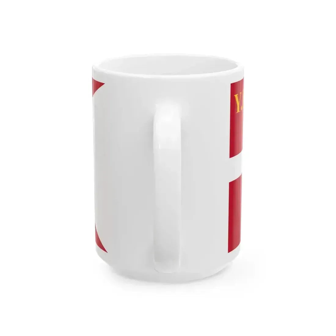 Denmark Yacht Ensign (Denmark) White Coffee Mug - Go Mug Yourself