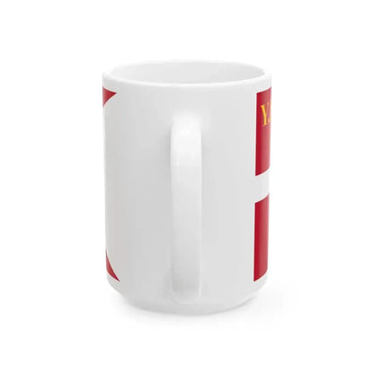 Denmark Yacht Ensign (Denmark) White Coffee Mug - Go Mug Yourself
