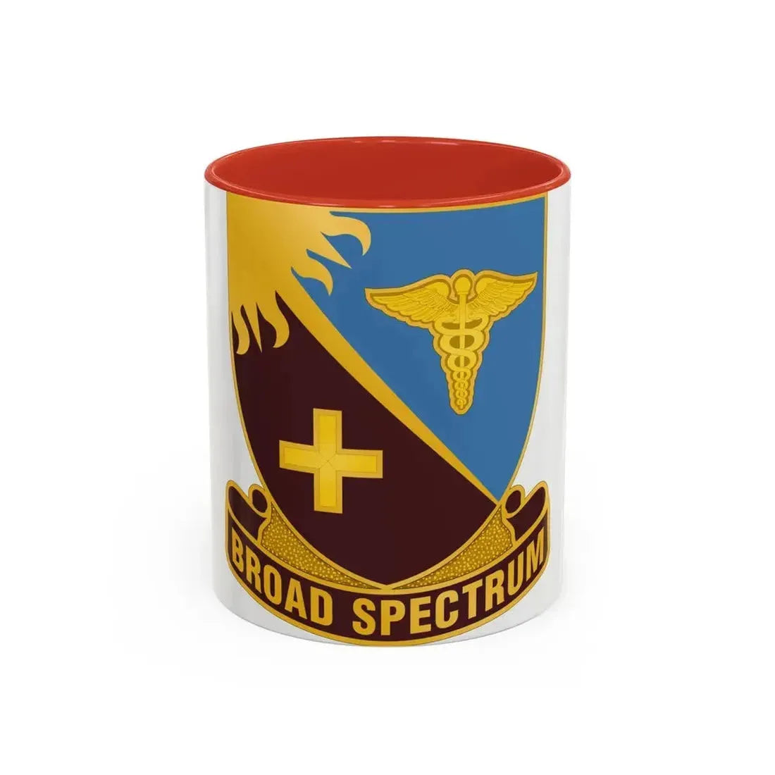 Dental Health Activity Atlantic (U.S. Army) Accent Coffee Mug 11oz Red - Go Mug Yourself