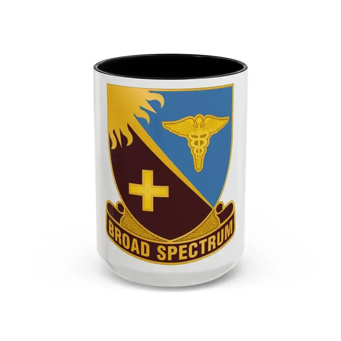 Dental Health Activity Atlantic (U.S. Army) Accent Coffee Mug 15oz Black - Go Mug Yourself