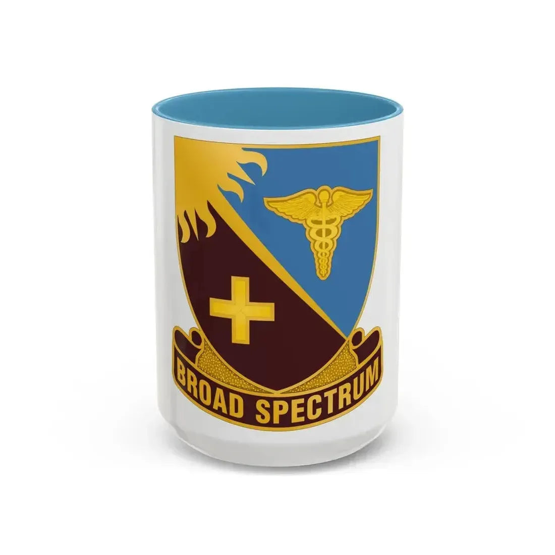 Dental Health Activity Atlantic (U.S. Army) Accent Coffee Mug 15oz Light Blue - Go Mug Yourself