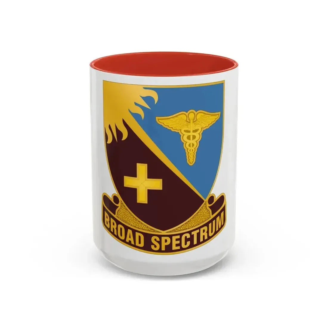 Dental Health Activity Atlantic (U.S. Army) Accent Coffee Mug 15oz Red - Go Mug Yourself