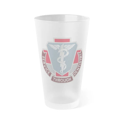 Dental Health Activity Fort Benning (U.S. Army) Frosted Pint Glass 16oz-Go Mug Yourself