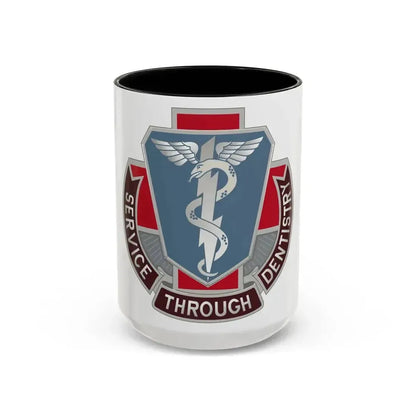 Dental Health Activity Fort Benning (U.S. Army) Accent Coffee Mug 15oz Black - Go Mug Yourself