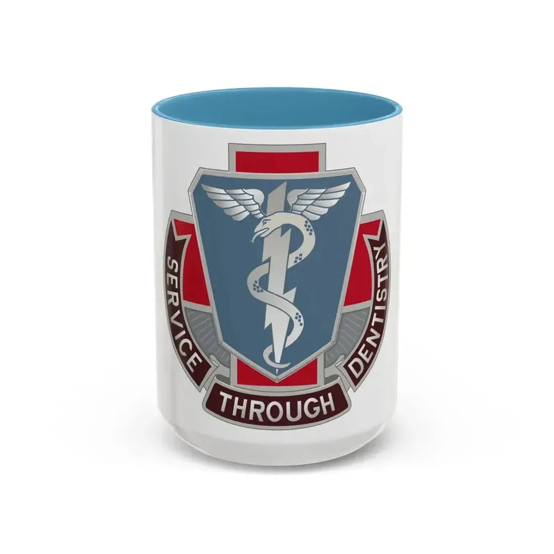 Dental Health Activity Fort Benning (U.S. Army) Accent Coffee Mug 15oz Light Blue - Go Mug Yourself