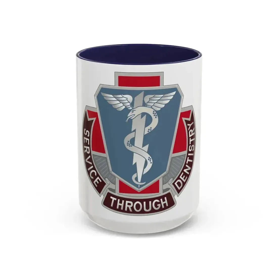 Dental Health Activity Fort Benning (U.S. Army) Accent Coffee Mug 15oz Navy - Go Mug Yourself
