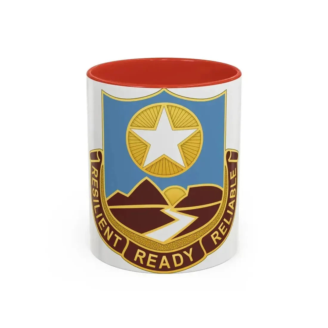 Dental Health Activity Fort Bliss (U.S. Army) Accent Coffee Mug 11oz Red - Go Mug Yourself