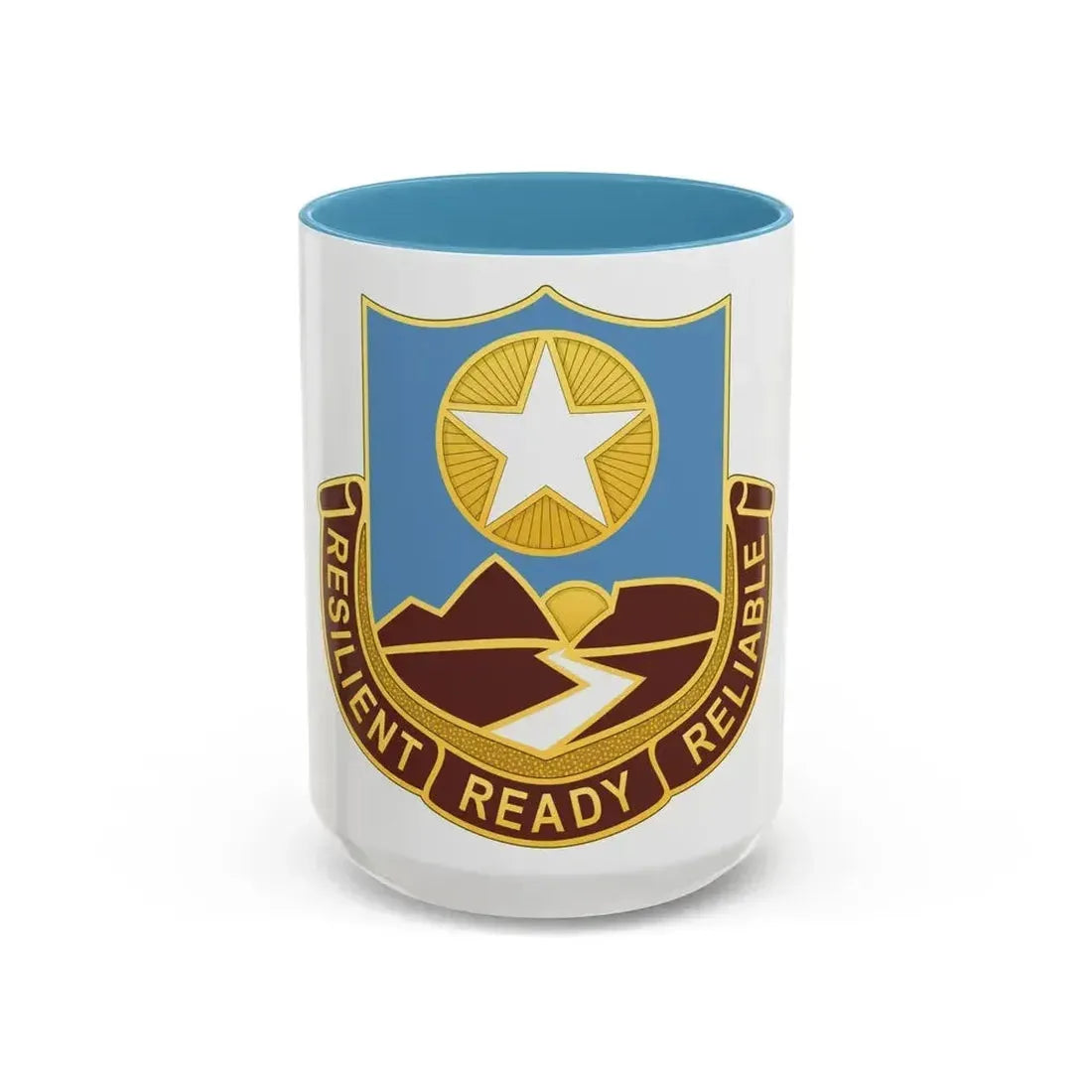 Dental Health Activity Fort Bliss (U.S. Army) Accent Coffee Mug 15oz Light Blue - Go Mug Yourself