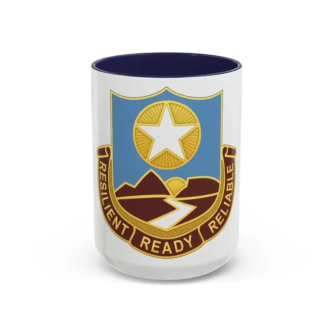 Dental Health Activity Fort Bliss (U.S. Army) Accent Coffee Mug 15oz Navy - Go Mug Yourself