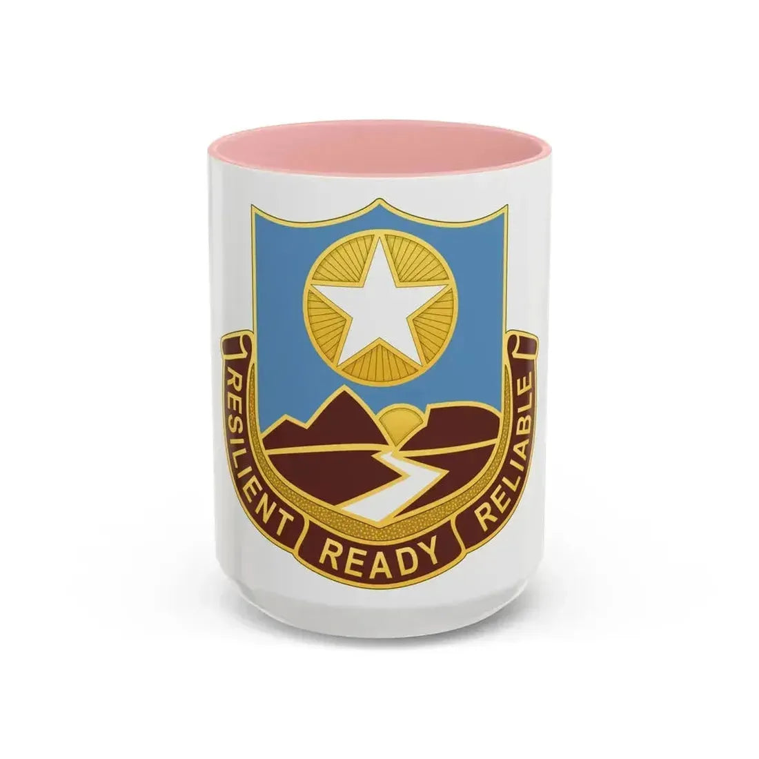 Dental Health Activity Fort Bliss (U.S. Army) Accent Coffee Mug 15oz Pink - Go Mug Yourself