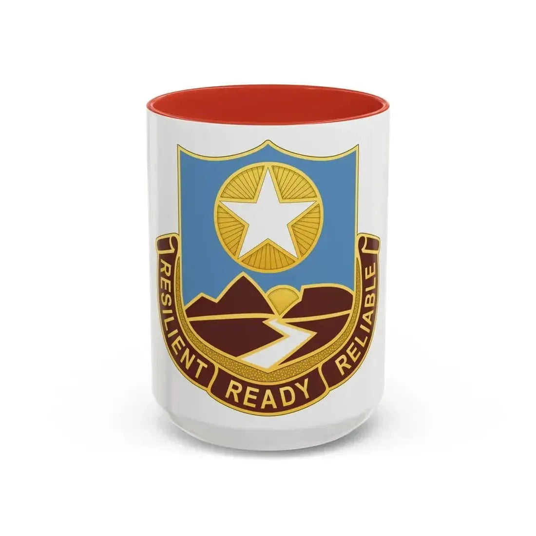 Dental Health Activity Fort Bliss (U.S. Army) Accent Coffee Mug 15oz Red - Go Mug Yourself