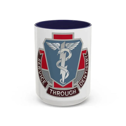 Dental Health Activity Fort Campbell (U.S. Army) Accent Coffee Mug 15oz Navy - Go Mug Yourself