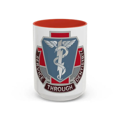 Dental Health Activity Fort Campbell (U.S. Army) Accent Coffee Mug 15oz Red - Go Mug Yourself