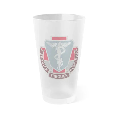 Dental Health Activity Fort Campbell (U.S. Army) Frosted Pint Glass 16oz Default Title - Go Mug Yourself