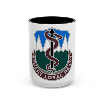 Dental Health Activity Fort Carson (U.S. Army) Accent Coffee Mug 15oz Black - Go Mug Yourself