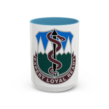Dental Health Activity Fort Carson (U.S. Army) Accent Coffee Mug 15oz Light Blue - Go Mug Yourself