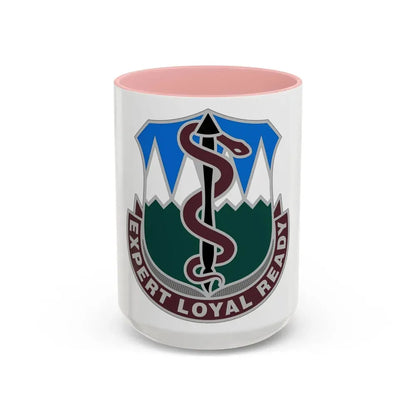 Dental Health Activity Fort Carson (U.S. Army) Accent Coffee Mug 15oz Pink - Go Mug Yourself