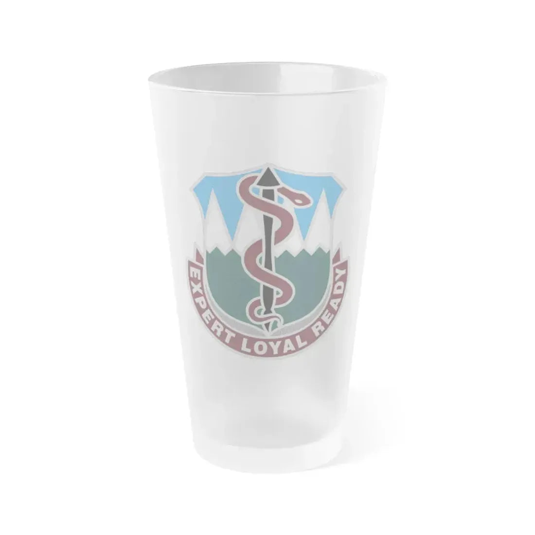 Dental Health Activity Fort Carson (U.S. Army) Frosted Pint Glass 16oz Default Title - Go Mug Yourself