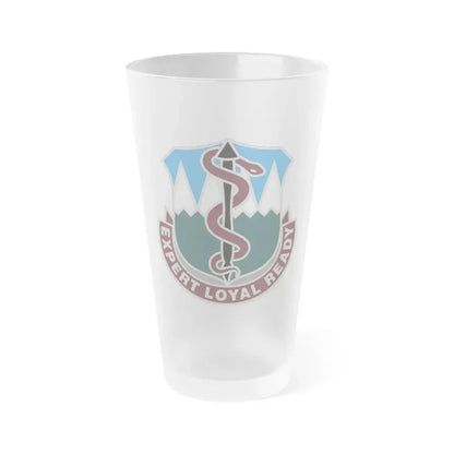 Dental Health Activity Fort Carson (U.S. Army) Frosted Pint Glass 16oz Default Title - Go Mug Yourself