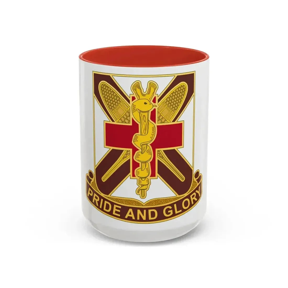 Dental Health Activity Fort Drum (U.S. Army) Accent Coffee Mug 15oz Red - Go Mug Yourself