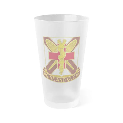 Dental Health Activity Fort Drum (U.S. Army) Frosted Pint Glass 16oz Default Title - Go Mug Yourself