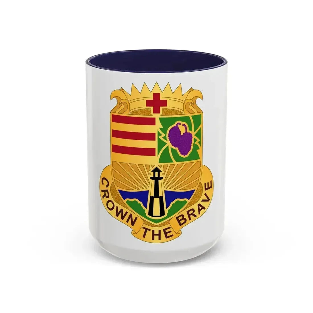 Dental Health Activity Fort Eustis (U.S. Army) Accent Coffee Mug 15oz Navy - Go Mug Yourself