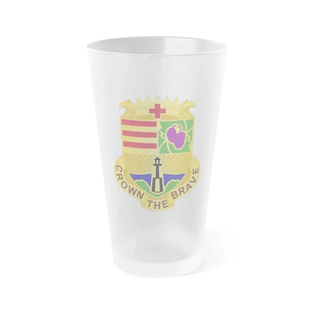 Dental Health Activity Fort Eustis (U.S. Army) Frosted Pint Glass 16oz Default Title - Go Mug Yourself