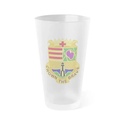 Dental Health Activity Fort Eustis (U.S. Army) Frosted Pint Glass 16oz Default Title - Go Mug Yourself