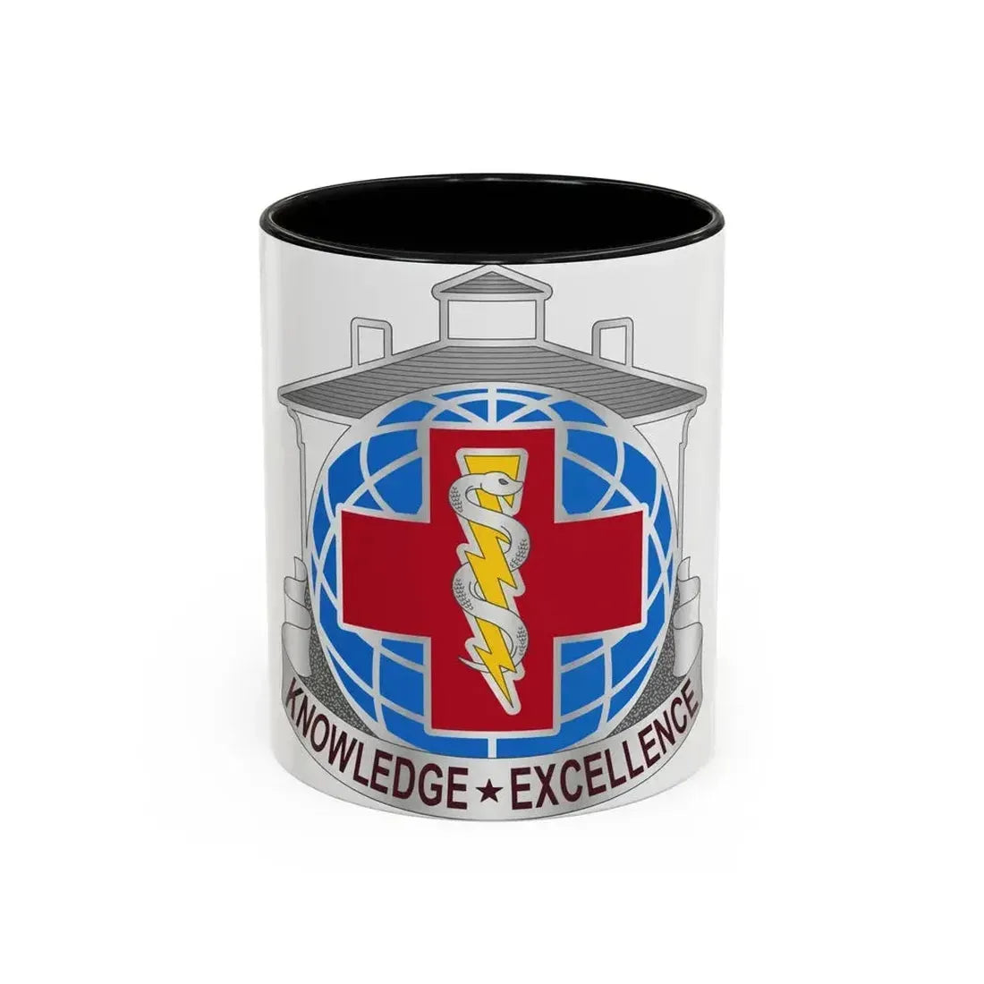 Dental Health Activity Fort Gordon (U.S. Army) Accent Coffee Mug 11oz Black - Go Mug Yourself