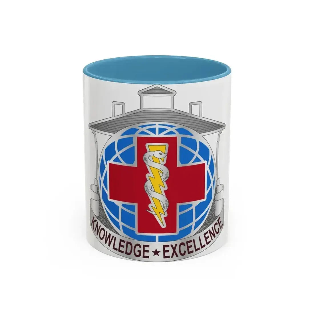 Dental Health Activity Fort Gordon (U.S. Army) Accent Coffee Mug 11oz Light Blue - Go Mug Yourself