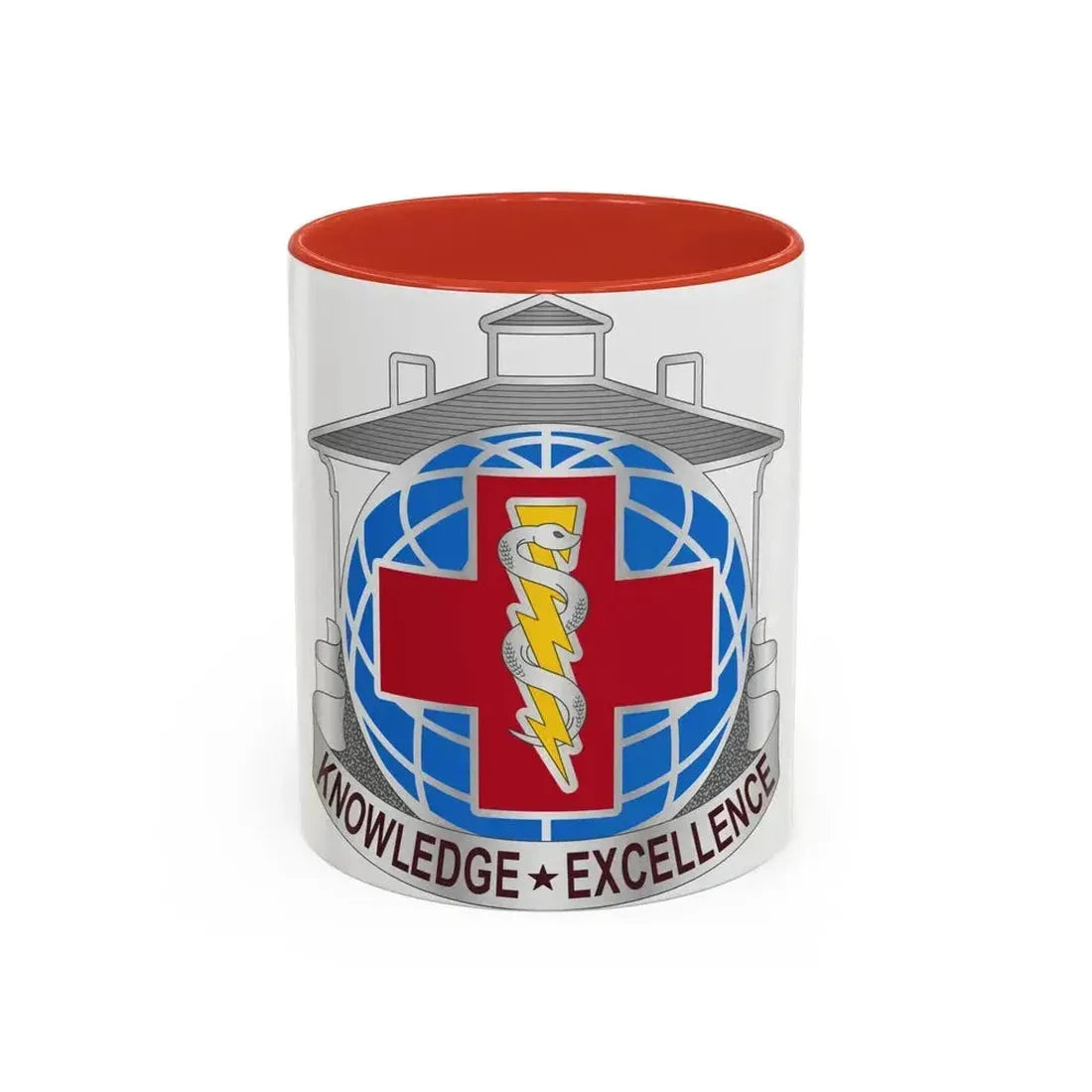 Dental Health Activity Fort Gordon (U.S. Army) Accent Coffee Mug 11oz Red - Go Mug Yourself