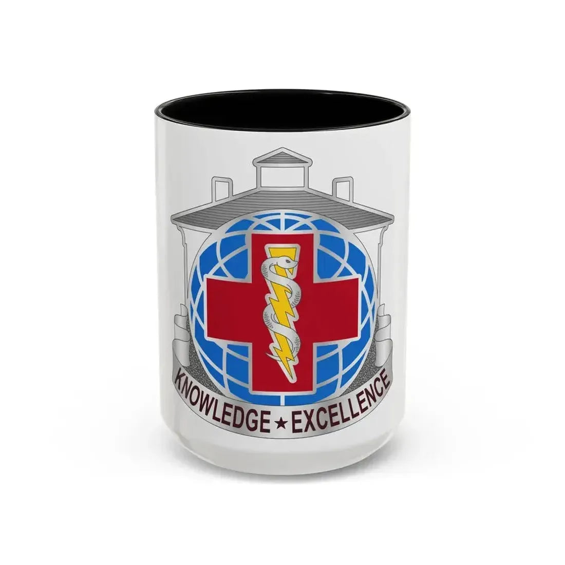 Dental Health Activity Fort Gordon (U.S. Army) Accent Coffee Mug 15oz Black - Go Mug Yourself