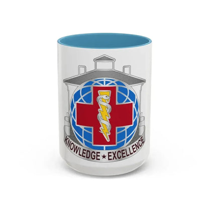 Dental Health Activity Fort Gordon (U.S. Army) Accent Coffee Mug 15oz Light Blue - Go Mug Yourself