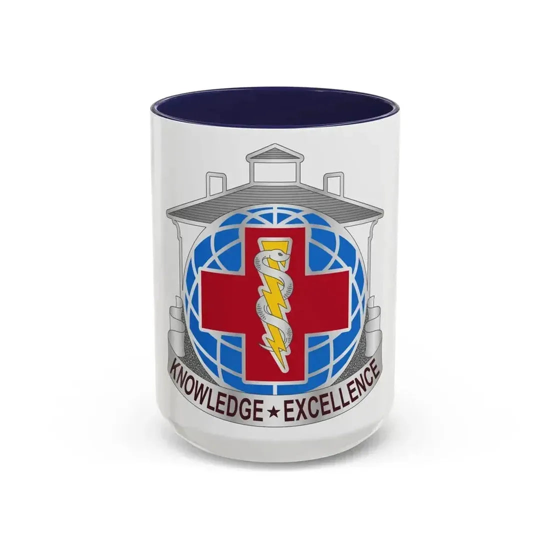 Dental Health Activity Fort Gordon (U.S. Army) Accent Coffee Mug 15oz Navy - Go Mug Yourself
