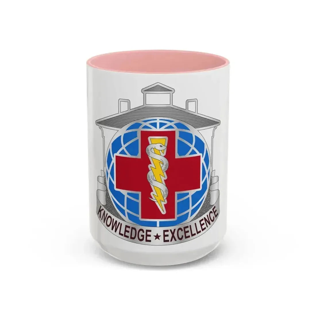 Dental Health Activity Fort Gordon (U.S. Army) Accent Coffee Mug 15oz Pink - Go Mug Yourself