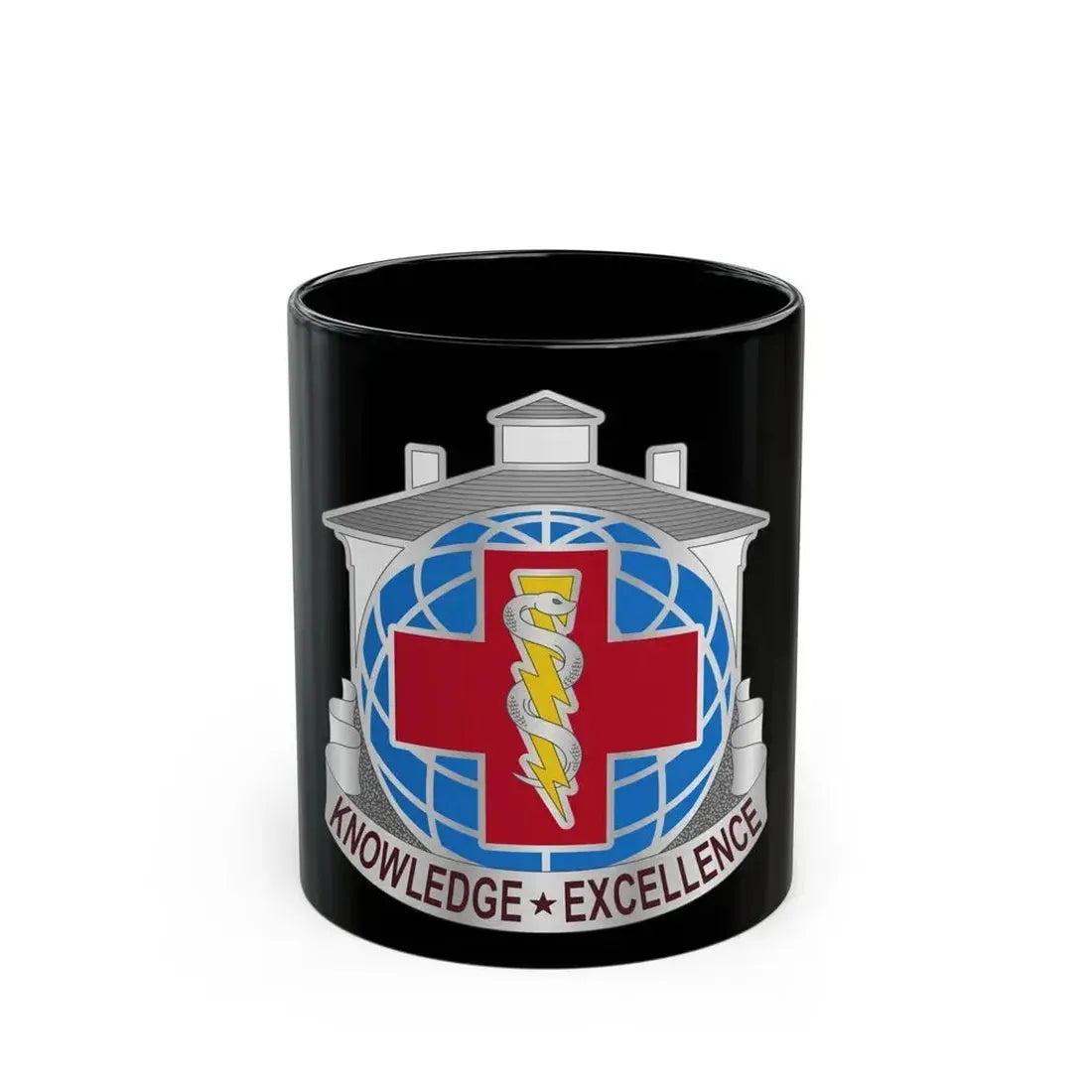 Dental Health Activity Fort Gordon (U.S. Army) Black Coffee Mug 11oz - Go Mug Yourself