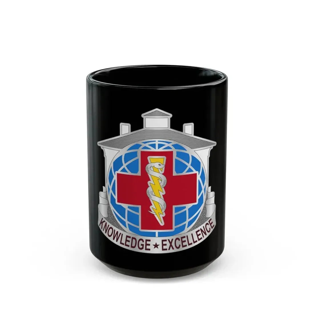 Dental Health Activity Fort Gordon (U.S. Army) Black Coffee Mug 15oz - Go Mug Yourself