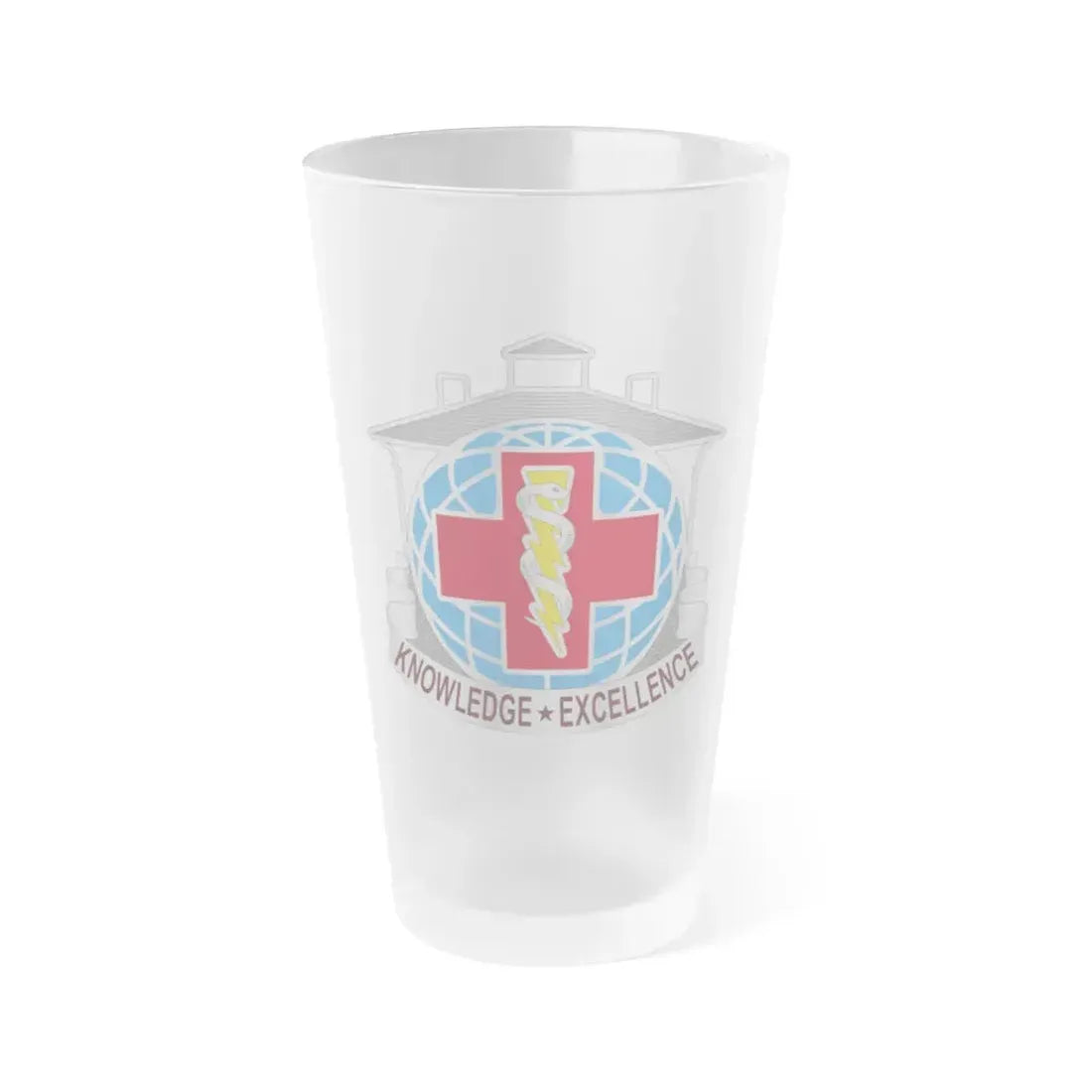 Dental Health Activity Fort Gordon (U.S. Army) Frosted Pint Glass 16oz Default Title - Go Mug Yourself