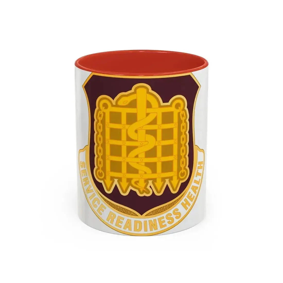Dental Health Activity Fort Knox (U.S. Army) Accent Coffee Mug 11oz Red - Go Mug Yourself