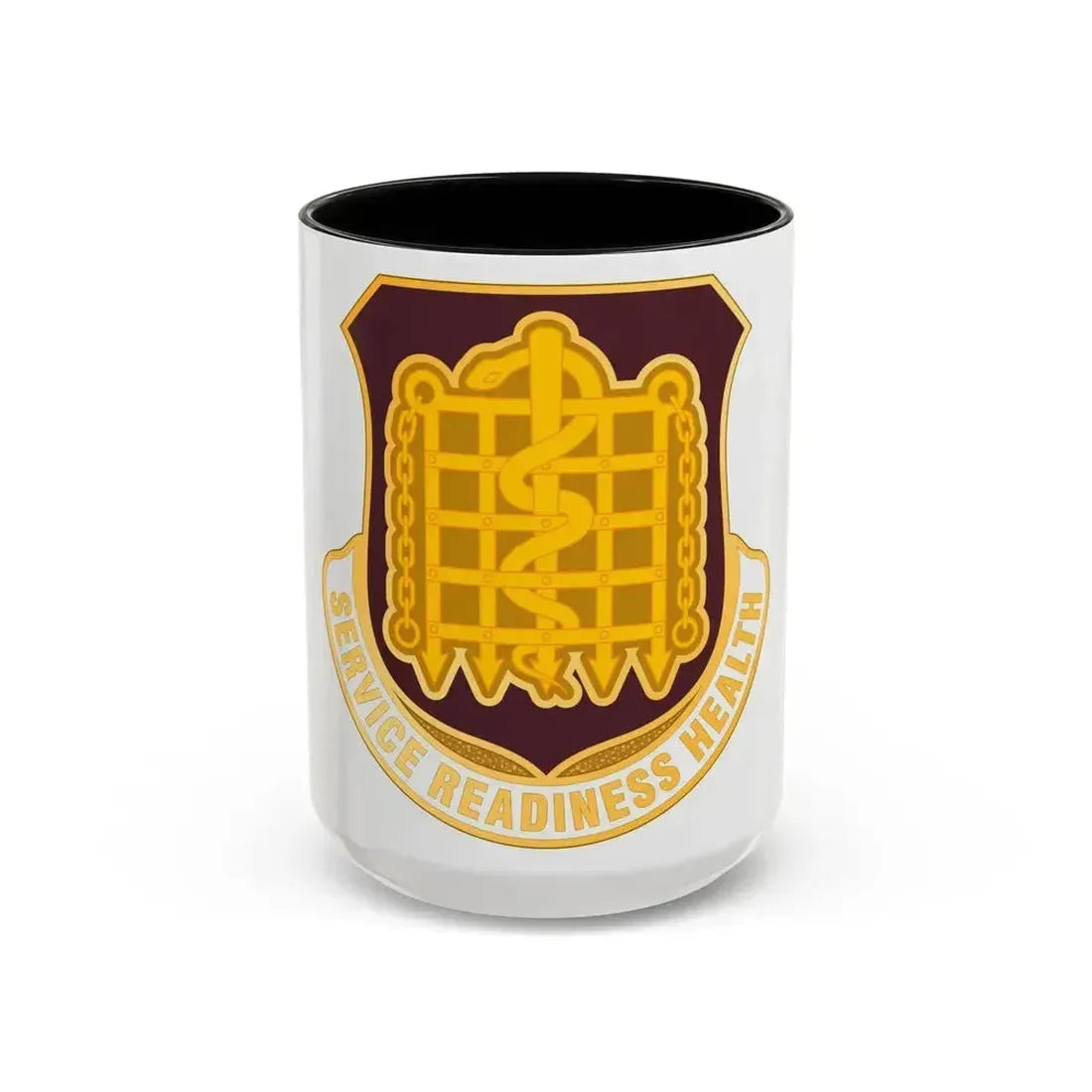 Dental Health Activity Fort Knox (U.S. Army) Accent Coffee Mug 15oz Black - Go Mug Yourself