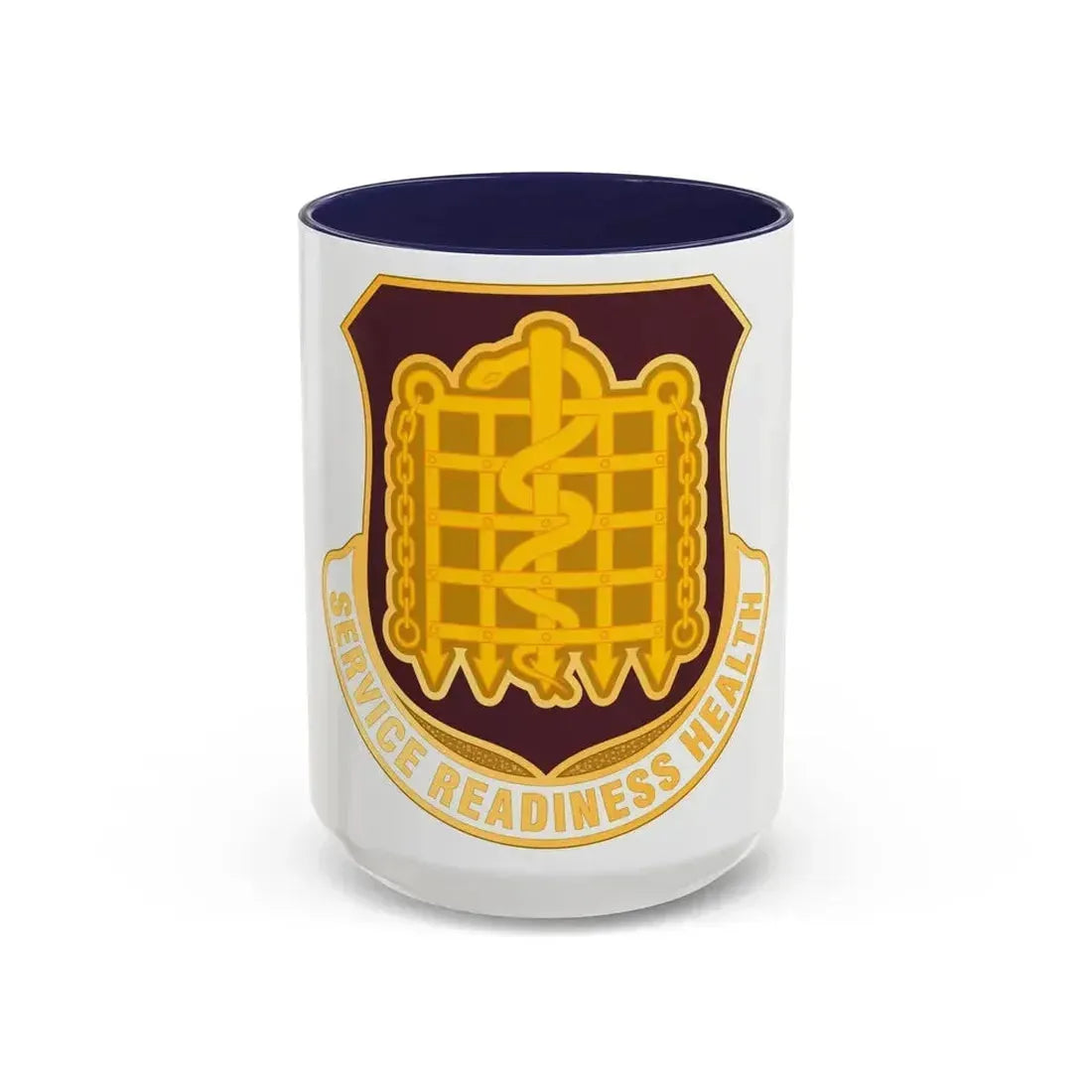 Dental Health Activity Fort Knox (U.S. Army) Accent Coffee Mug 15oz Navy - Go Mug Yourself