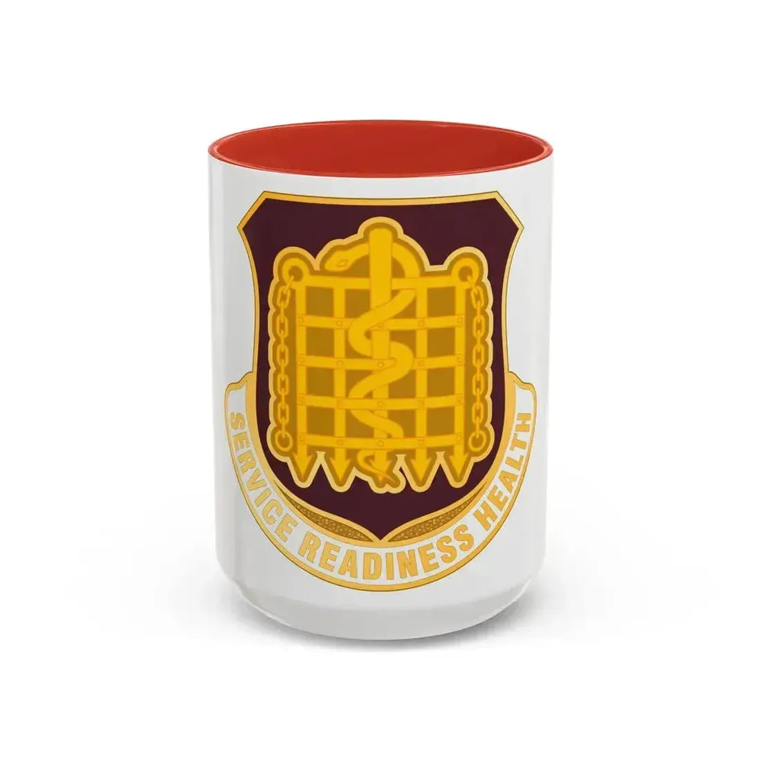 Dental Health Activity Fort Knox (U.S. Army) Accent Coffee Mug 15oz Red - Go Mug Yourself