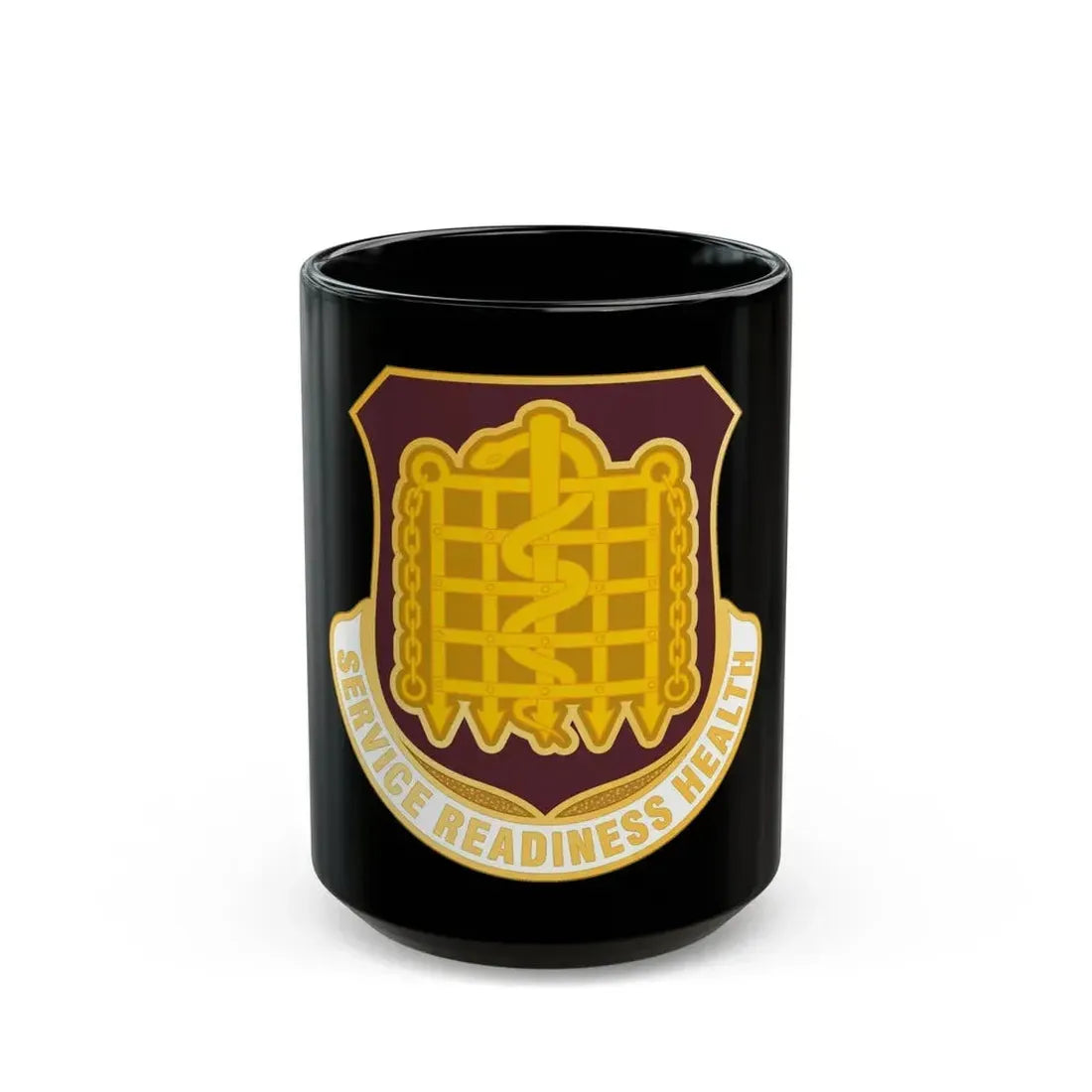 Dental Health Activity Fort Knox (U.S. Army) Black Coffee Mug 15oz - Go Mug Yourself