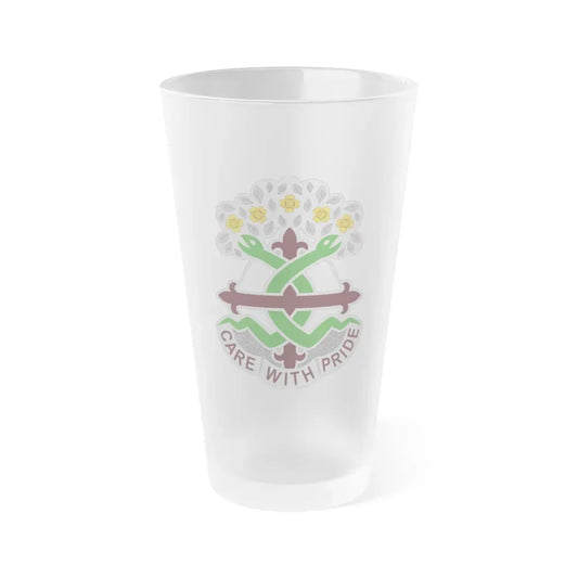 Dental Health Activity Fort Leonard Wood (U.S. Army) Frosted Pint Glass 16oz Default Title - Go Mug Yourself