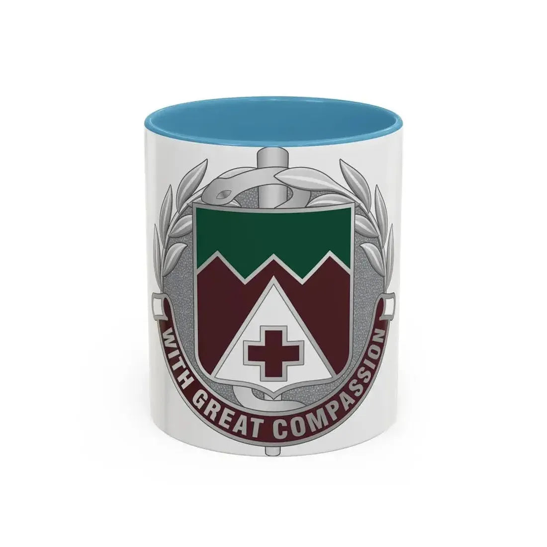 Dental Health Activity Fort Lewis (U.S. Army) Accent Coffee Mug 11oz Light Blue - Go Mug Yourself