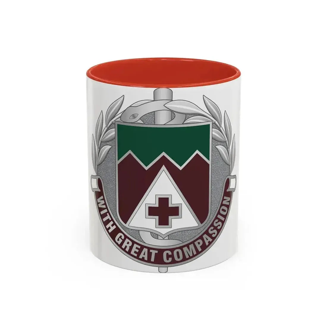 Dental Health Activity Fort Lewis (U.S. Army) Accent Coffee Mug 11oz Red - Go Mug Yourself