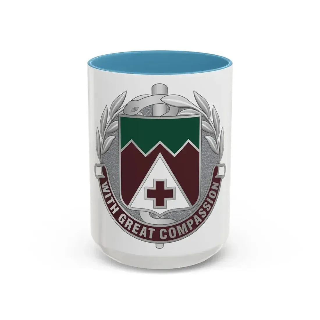 Dental Health Activity Fort Lewis (U.S. Army) Accent Coffee Mug 15oz Light Blue - Go Mug Yourself