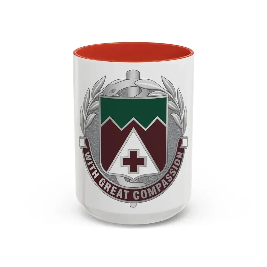 Dental Health Activity Fort Lewis (U.S. Army) Accent Coffee Mug 15oz Red - Go Mug Yourself