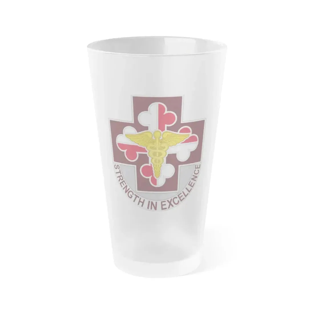 Dental Health Activity Fort Meade (U.S. Army) Frosted Pint Glass 16oz Default Title - Go Mug Yourself