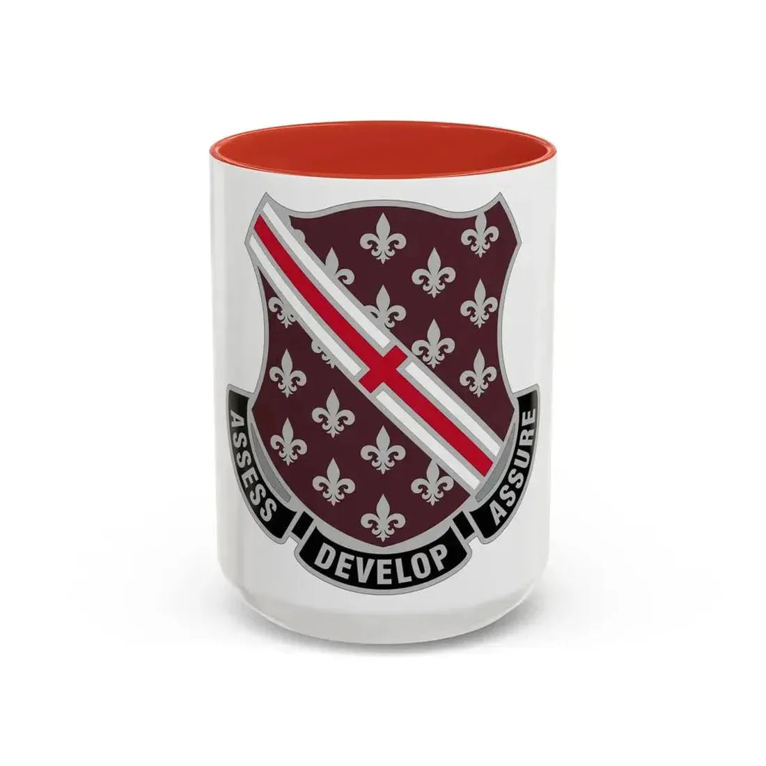Dental Health Activity Fort Polk (U.S. Army) Accent Coffee Mug 15oz Red - Go Mug Yourself